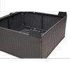 Outdoor Garden Patio Furniture 7-Piece PE Rattan Wicker Cushioned Sofa Sets and Coffee Table, patio furniture set;outdoor couch;outdoor couch patio fu