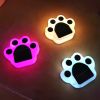 4pcs Cute Paw Shape Solar Lawn Light; Lawn Lamp IP65 Waterproof Outdoor Ground Lights Solar Charging Courtyard Light Decors