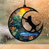 1pc color commemorative cat and dog UV printed acrylic hanging decoration for home window decoration pendant
