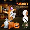 Halloween Outdoor Decorations, Blow Up Yard Decorations, Built-in LED Lights DÃ©cor for Indoor Home Party Garden Lawn Store, 5.9FT Pumpkin Ghost