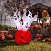 Halloween Outdoor Decorations, Blow Up Yard Decorations, Built-in LED Lights DÃ©cor for Indoor Home Party Garden Lawn Store, 5.9FT Pumpkin Ghost