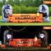 12FT Halloween Inflatables Decoration Giant Ghost with 3-Colored Flame Rotation LED Light Spooky Halloween Decorations Outdoor Blow Up Yard Decoration