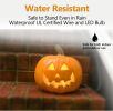 Lantern Halloween Pumpkin Lights- Waterproof Pre-lit Pumpkin Lighted JackoLantern for Halloween Porch, Party, Front Door