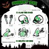 Halloween Yard Sign DecorationsGlow in the Dark Halloween Fluorescence Lawn Sign with 10 Stakes for Haunted House Garden Yard and Scary Theme Party