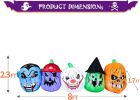 12FT Halloween Inflatables Decoration Giant Ghost with 3-Colored Flame Rotation LED Light Spooky Halloween Decorations Outdoor Blow Up Yard Decoration