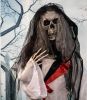Haunted Hill Farm Zombie Bride with Pop-Up Head and Light-Up Eyes